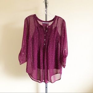 Daniel Rainn, Bilson Pleat Detail blouse, size PM